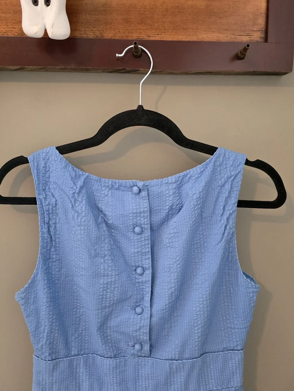J. Crew Cotton Blue Dress Cottagecore Casual Twee